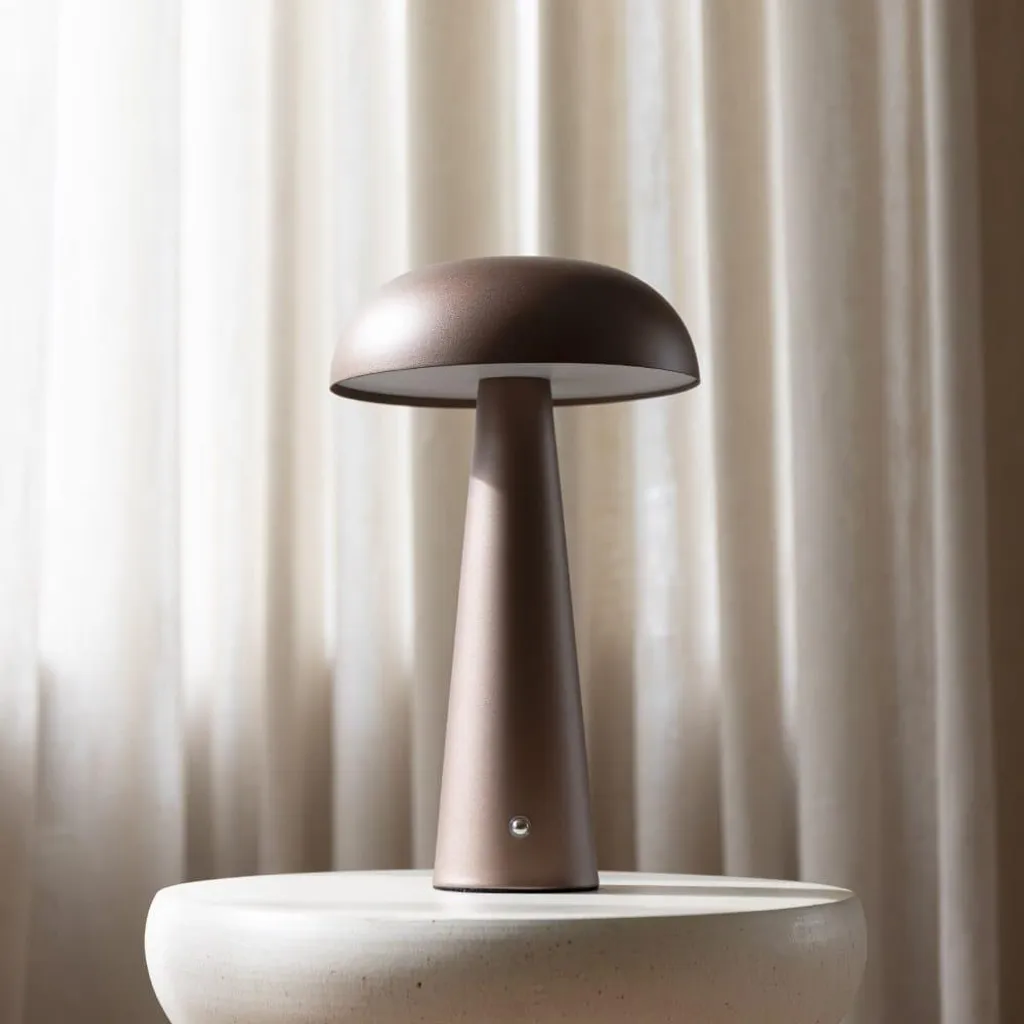 Lampe de table LED 2,5W sans fil rechargeable avec variateur intégré café - 7