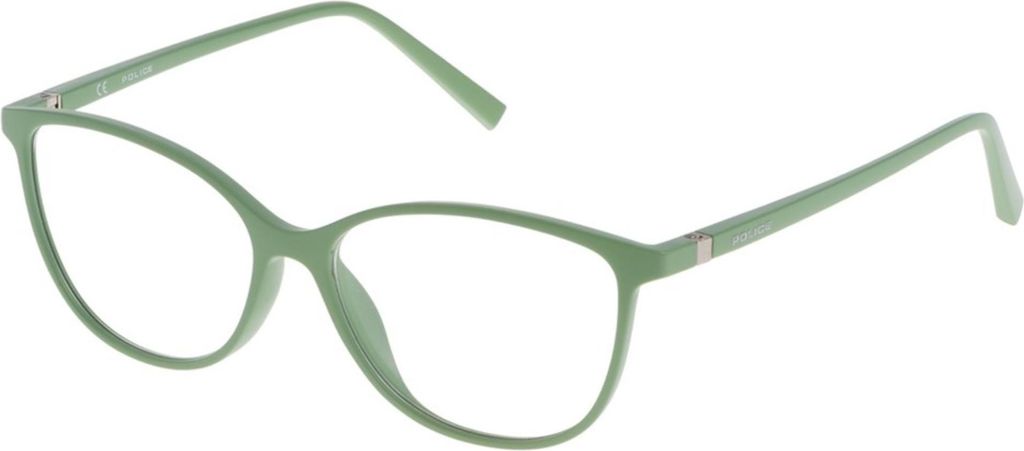 POLICE Women's Eyeglasses V1972M 530L99 Italy 53-15-135 Green