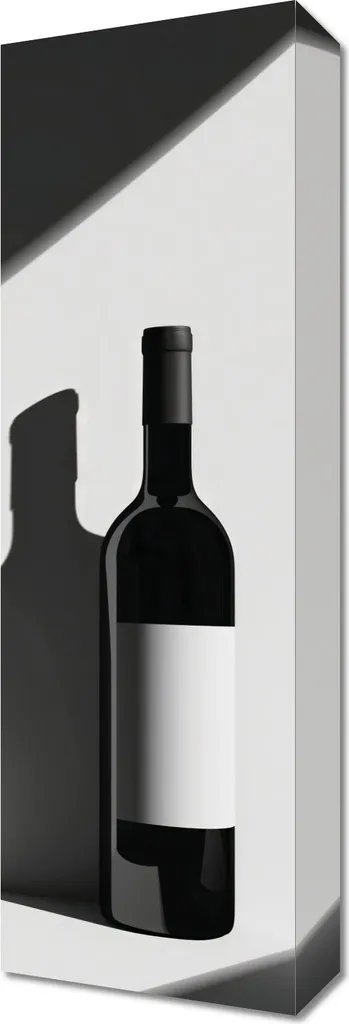 Déco Murale Bouteille de Vin 20x60 cm - Idéal pour Cuisine et Bar