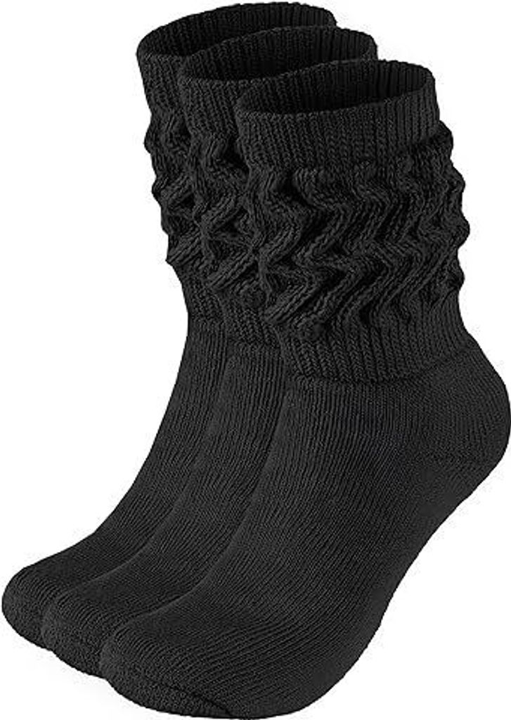 BRUBAKER 3x Slouch Socken - Damen Schoppersocken für Sport Produktbild 