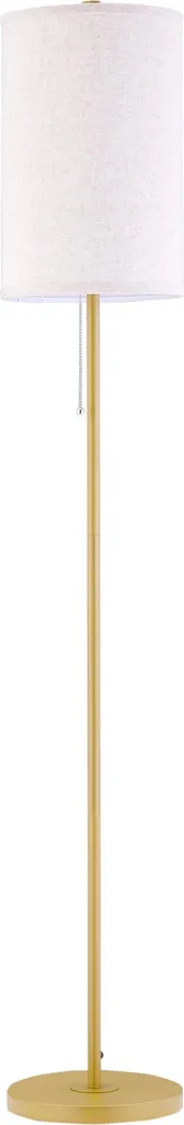 Lampadaire avec Pied en Acier et Abat-jour Lin, Design Moderne E27 150cm