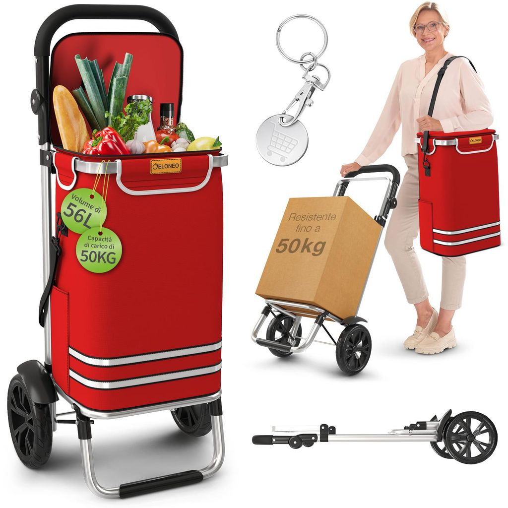 Carrello della spesa pieghevole ELONEO, carrello della Immagine del prodotto 
