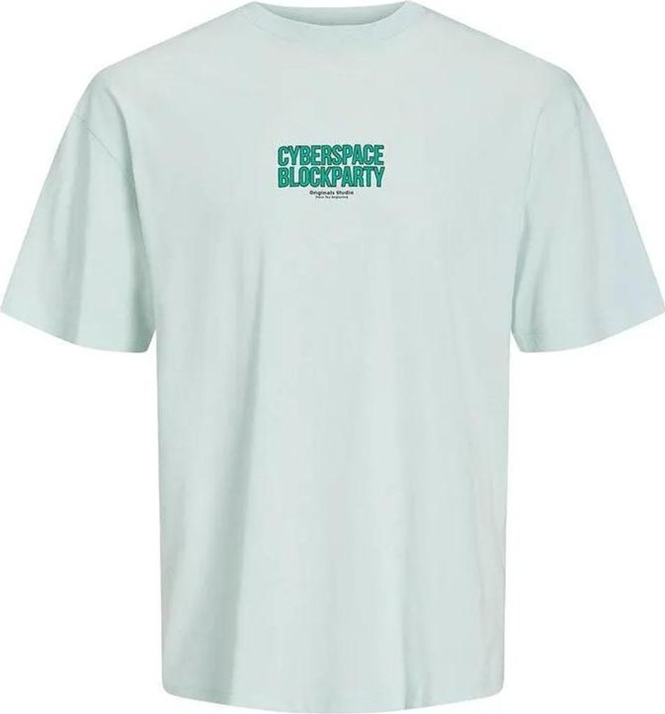 Jack & Jones Cyberspace Plus Size Kurzarm-t-shirt Weiß 4XL Herren Weiß 4XL