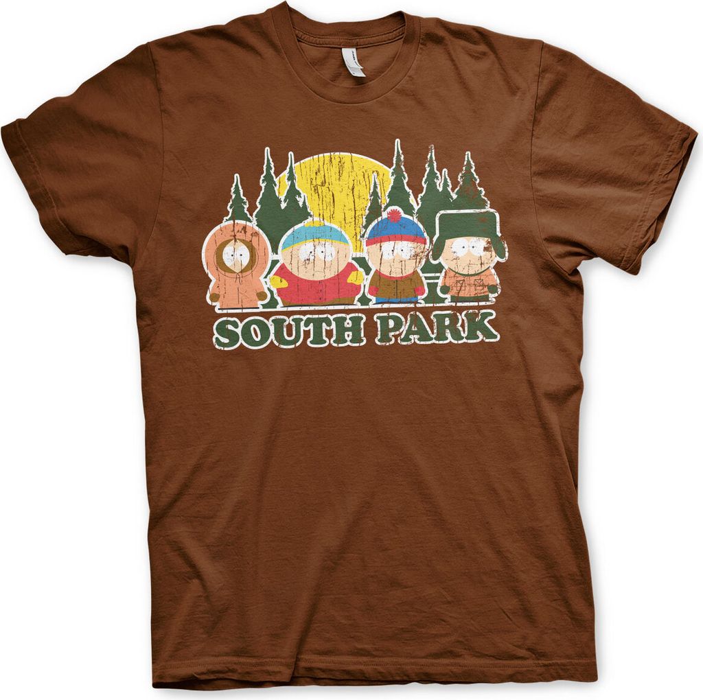 South Park Distressed T-Shirt - XX-Large - Brown