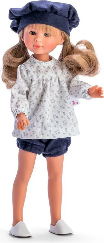 Poupée Celia 30 cm articulée avec tenue bleue et finitions luxe