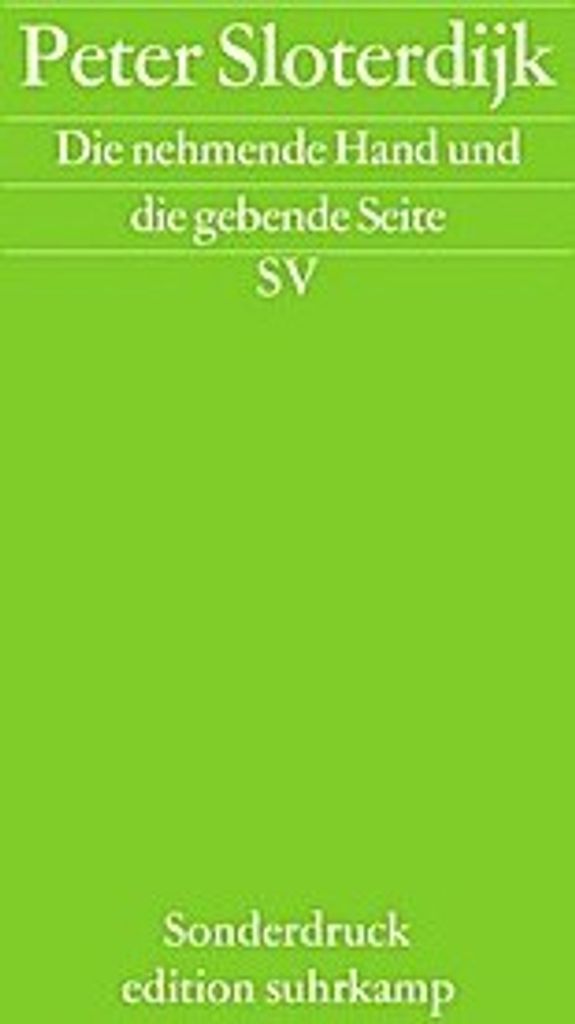 Die nehmende Hand und die gebende Hand