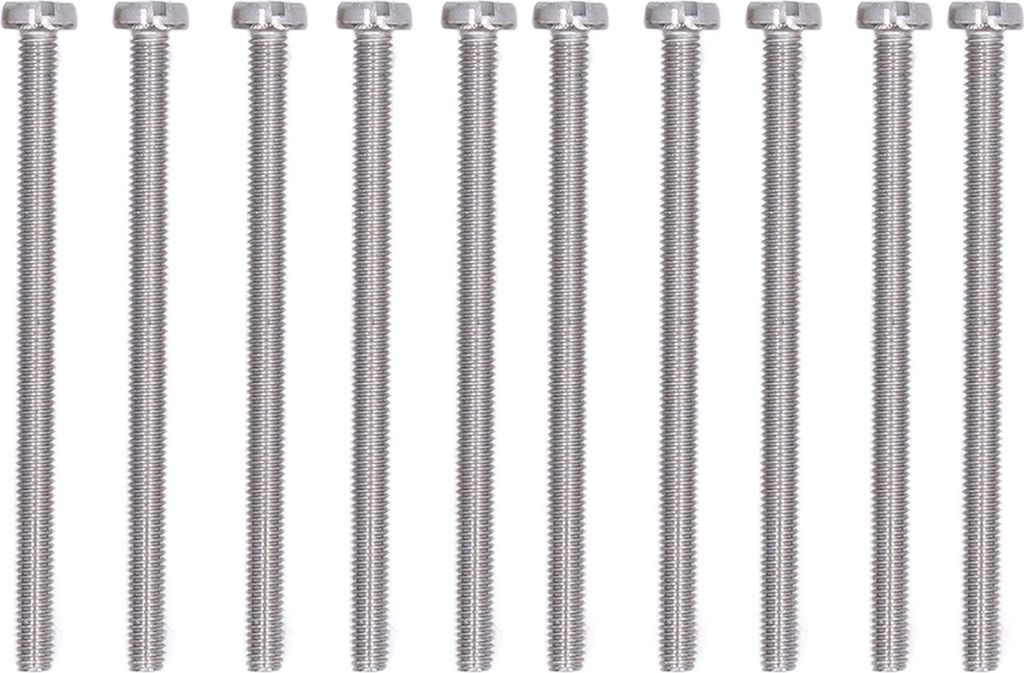 50Stück Käsekopfschlitzschraube A2?70 Edelstahl für Präzisionsmaschinen Haushalt M3M3x45