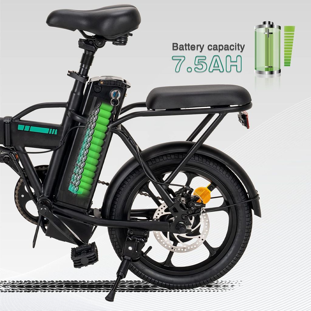 16 Zoll E-Bike Elektrofahrrad 250W Faltrad E-Fahrrad Pedelec Citybike ON 