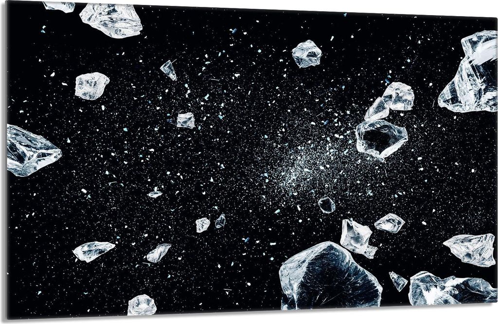 Glasschutzplatte für den Herd 80x52 Ice