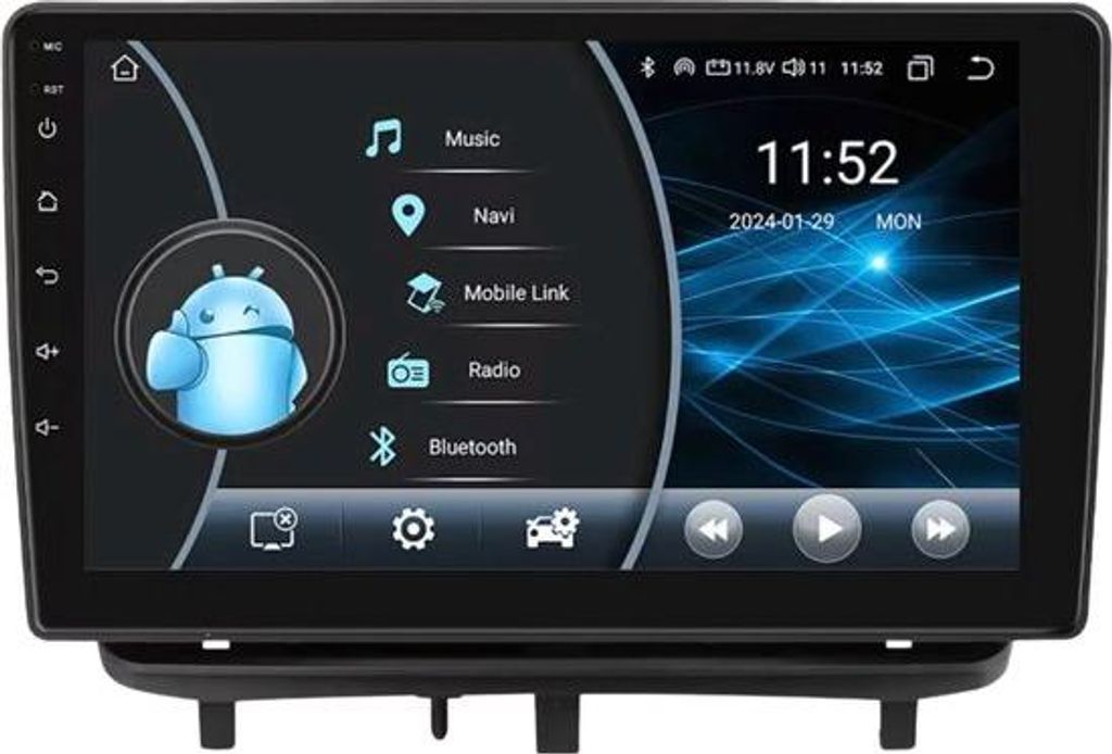 Autoradio mit Bluetooth und CarPlay für Opel Corsa D (2007–2012) – kompatibel mit Apple und Android – Stereoanlage mit Navigationssystem –...