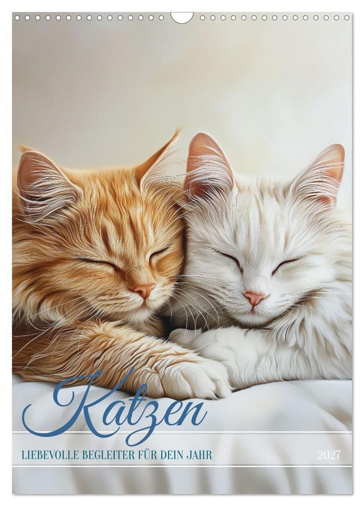 Katzen (Wandkalender 2027 DIN A3 hoch), CALVENDO Produktbild 