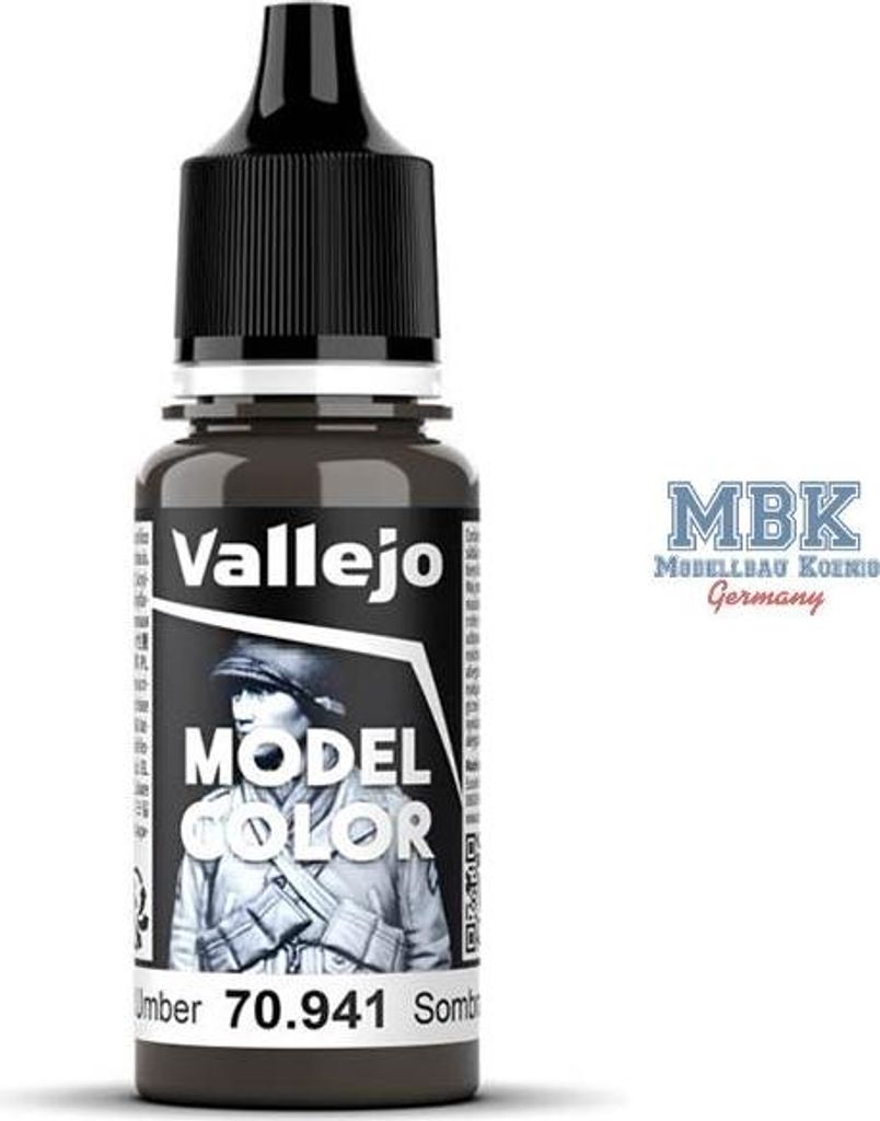 Vallejo 70.941, 17 ml, bruin, mat, fles Productafbeelding 