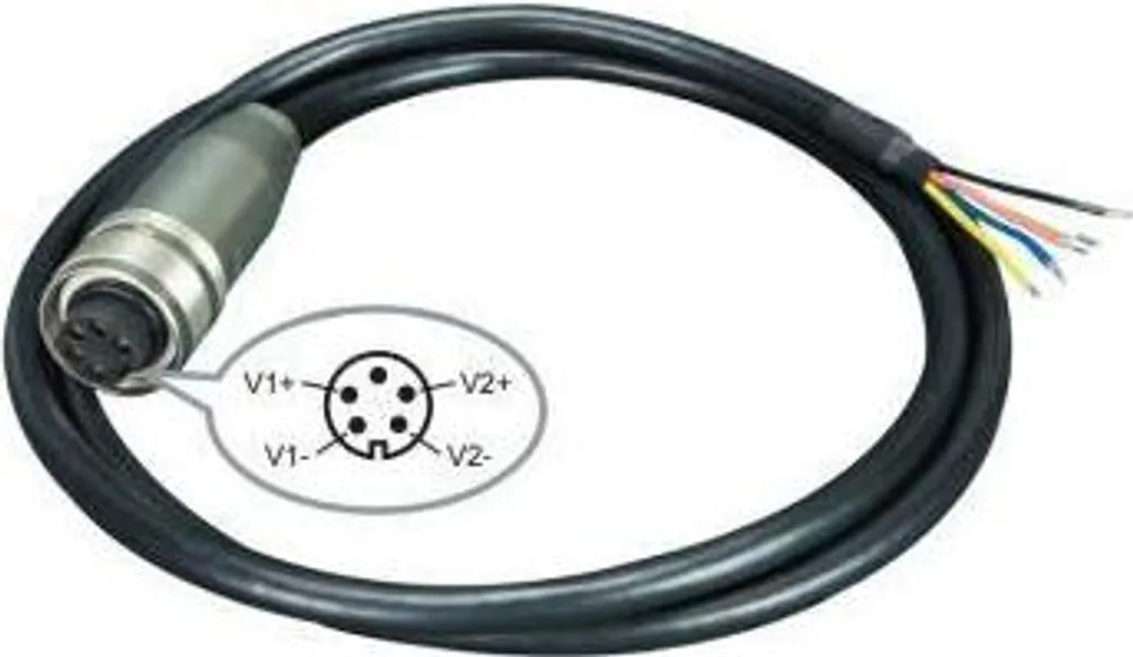 Câble de Remplacement M23 Femelle 5-pin vers Nu pour Réparer vos Connexions IP67