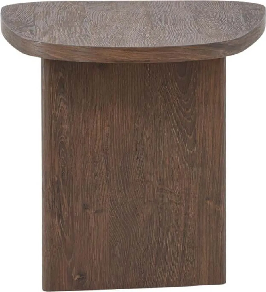 Table basse compacte Noyer FURNLUX - Solution gain de place salon chic