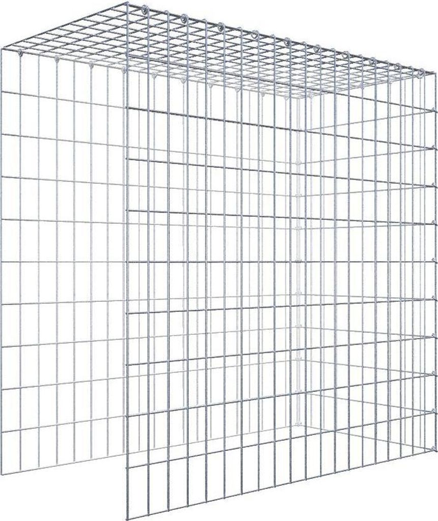 Anbaugabione Typ 4 100 cm x 100 cm x 50 cm (L x H x T), Maschenweite 5 cm x 10 cm, C-Ring