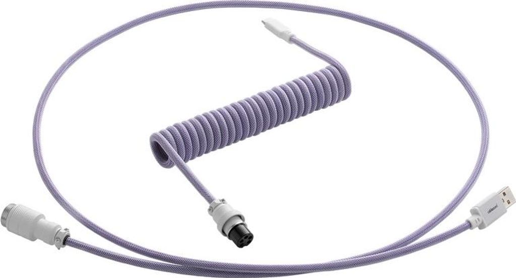 CableMod Pro Coiled Keyboard Cable USB-C zu USB Typ A Rum Raisin