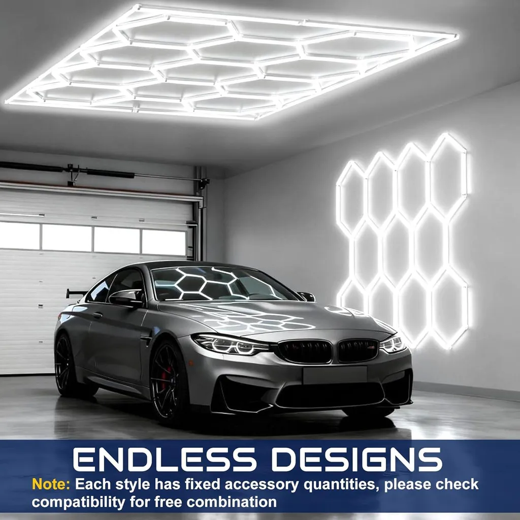 Système d'Éclairage Modulaire LED 6500K à Haute Luminosité (Lot de 11)