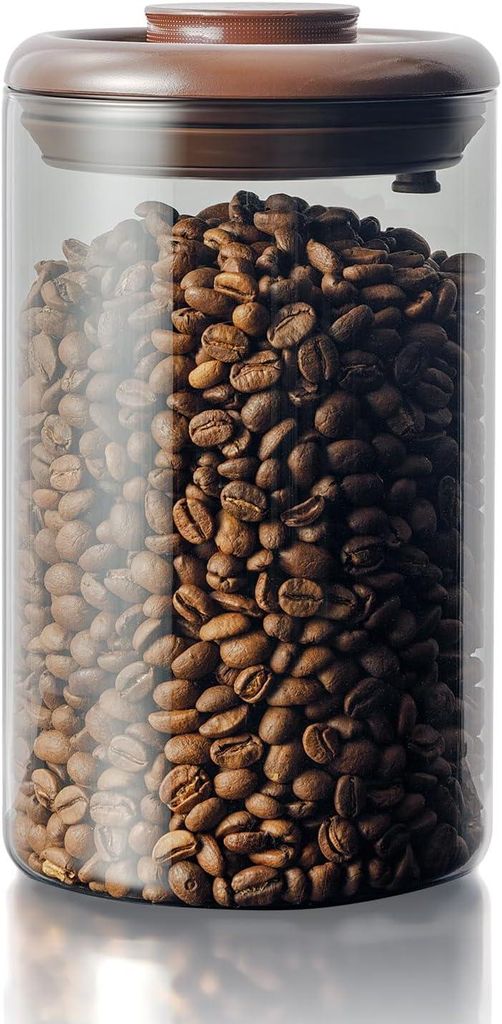 Kaffeedose Glas 1200ml Luftdicht mit Ventil für Produktbild 