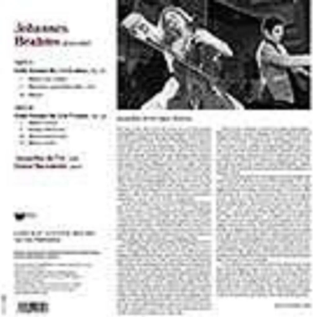 Musique de Chambre Brahms Sonates Violoncelle Du Pré Vinyle LP