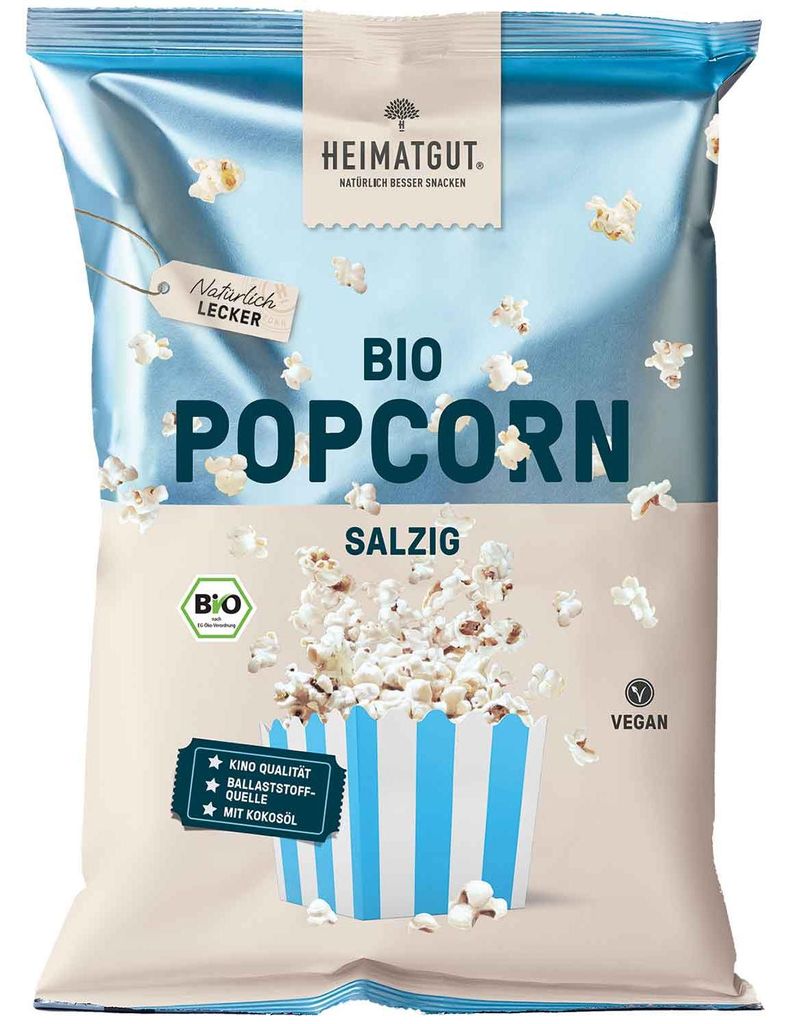 Heimatgut  Popcorn Salzig, Schmetterlingsform, 60 g, 1 Produktbild 