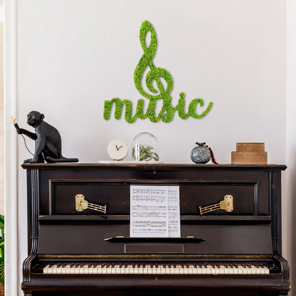 Dettagli Tecnici Wallity Muschio Musica: Pannello 50x52 in MDF e MOOS