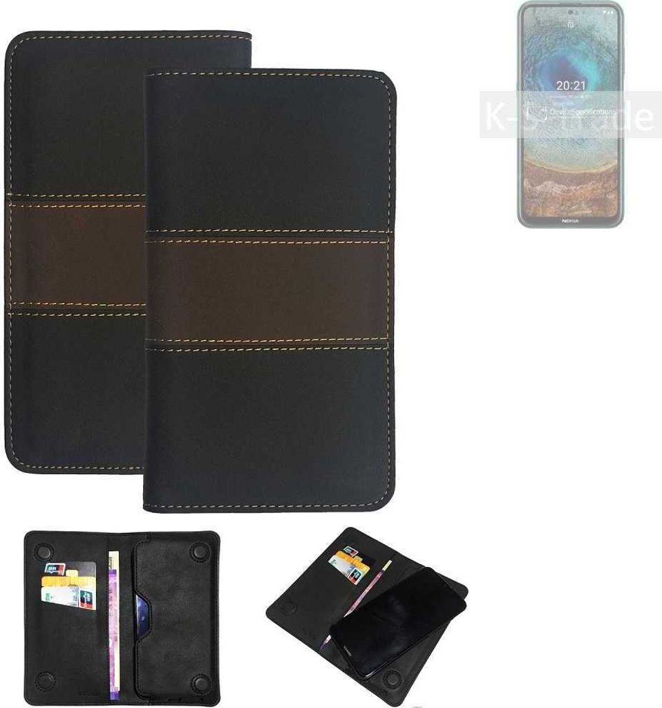 K-S-Trade Hülle Handyhülle kompatibel mit Nokia X10 Schutzhülle Walletcase Bookstyle Tasche Schutz Case Handytasche Wallet Cover Kunstleder