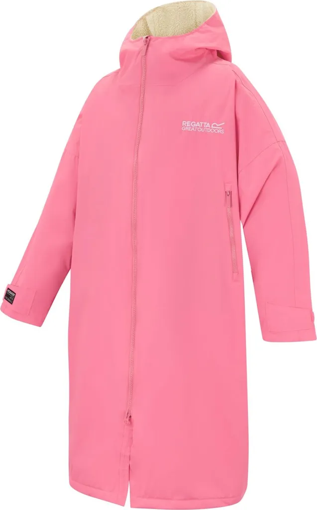 Robe de Change pour Surf et Natation Extérieure Doublure Chaude Rose