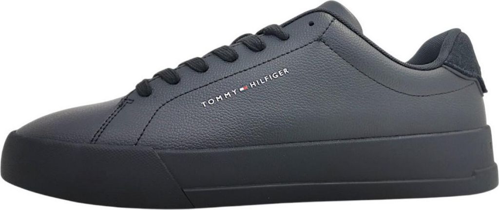 Tommy Hilfiger TH Court LTH Herrenschuhe Freizeitschuhe sportlicher Schnürer Schwarz Freizeit, Schuhgröße:41 EU