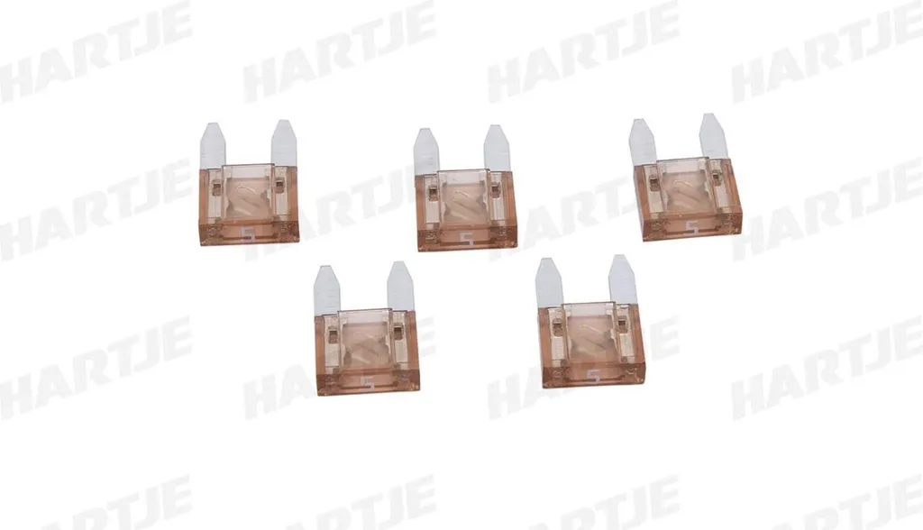 Fusible plat Mini 5A brun clair Dresselhaus haute précision - Set de 5 pcs