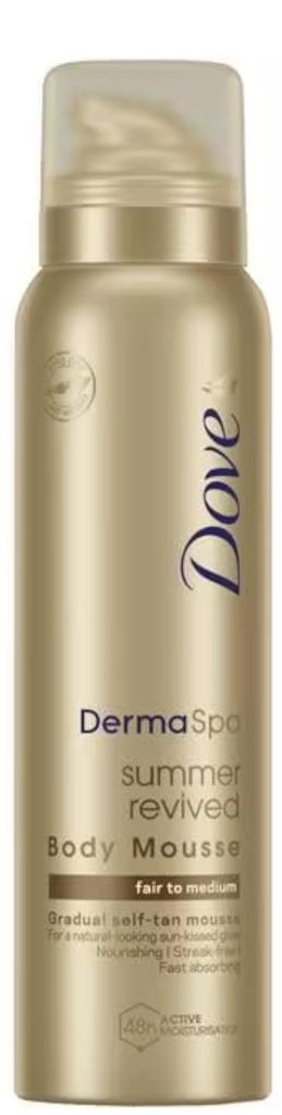 Dove Spray 150ml dermaspa summer revived mousse zelfbruiner medium-dark