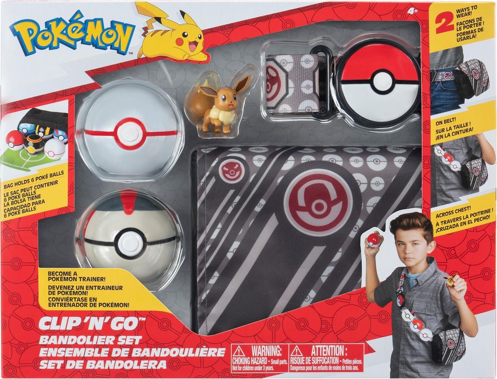 Pokémon Clip n Go - Set de dresseur avec Eevee Image du produit 