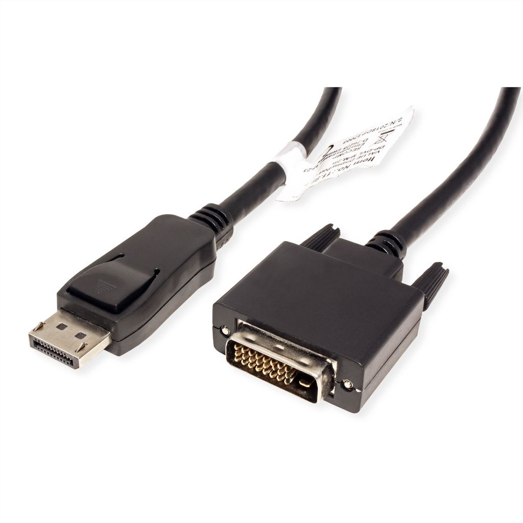 VALUE DisplayPort Kabel DP ST - DVI-D ST, schwarz, 5 m