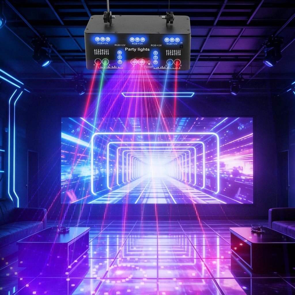 Pódiové osvětlení LED RGB světlo DJ projektor Disco Light Obrázek produktu 