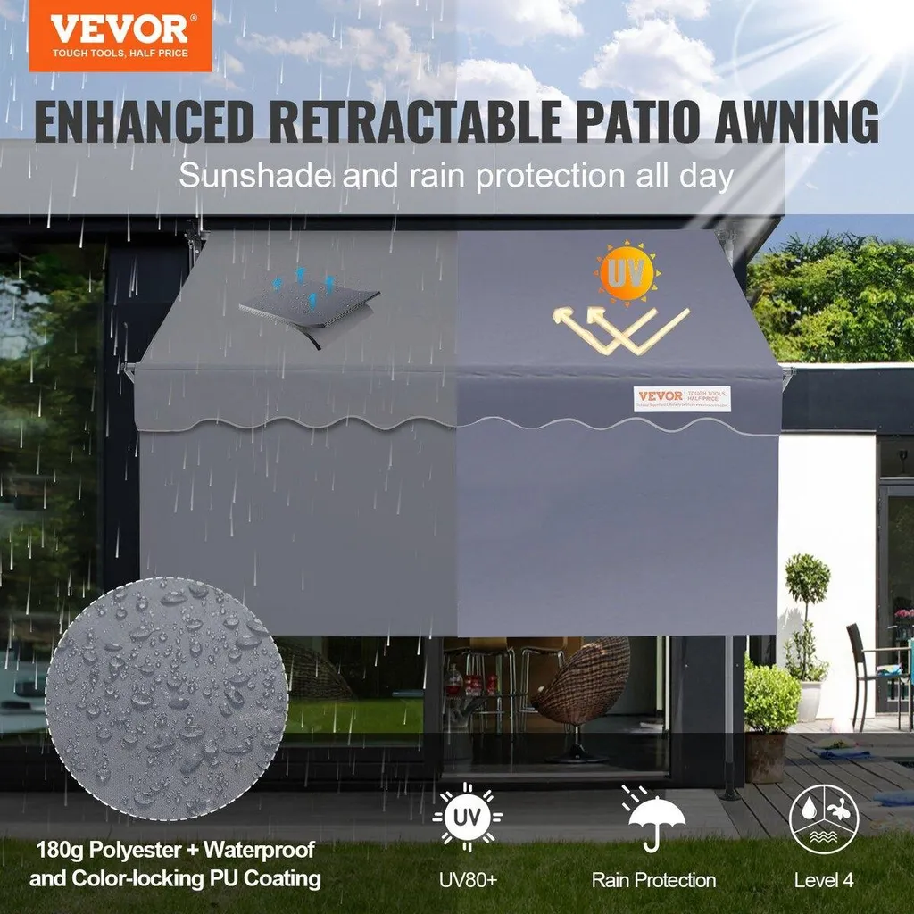 Auvent d'extérieur pour balcon et jardin avec store vertical rétractable - 2