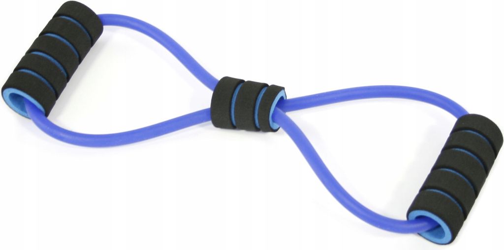 Fitness Expander mit Schaumstoffgriffen - Widerstandsband für Oberkörper & Arme - Home Gym