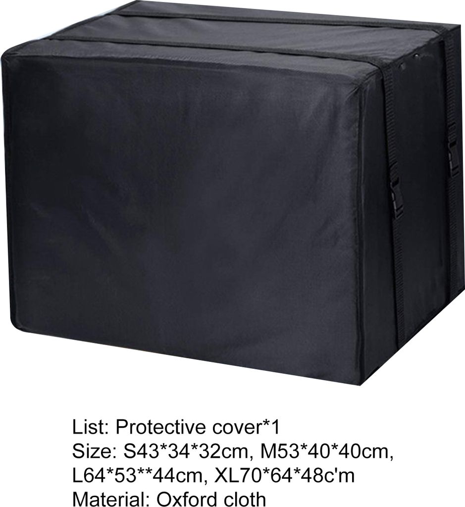 Klimaanlagenabdeckung Voller Abdeckungsschutz wasserdichtes Oxford -Stofffenster Klimaanlage Einheiten Beschützer für Zuhause-Schwarz ,Größen:M