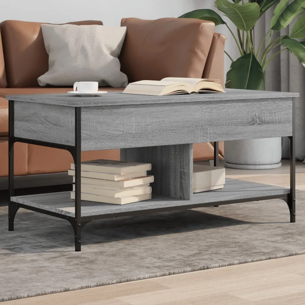 Tavolino da Caffè Moderno Grigio Sonoma 100x50x50 cm Maison Exclusive