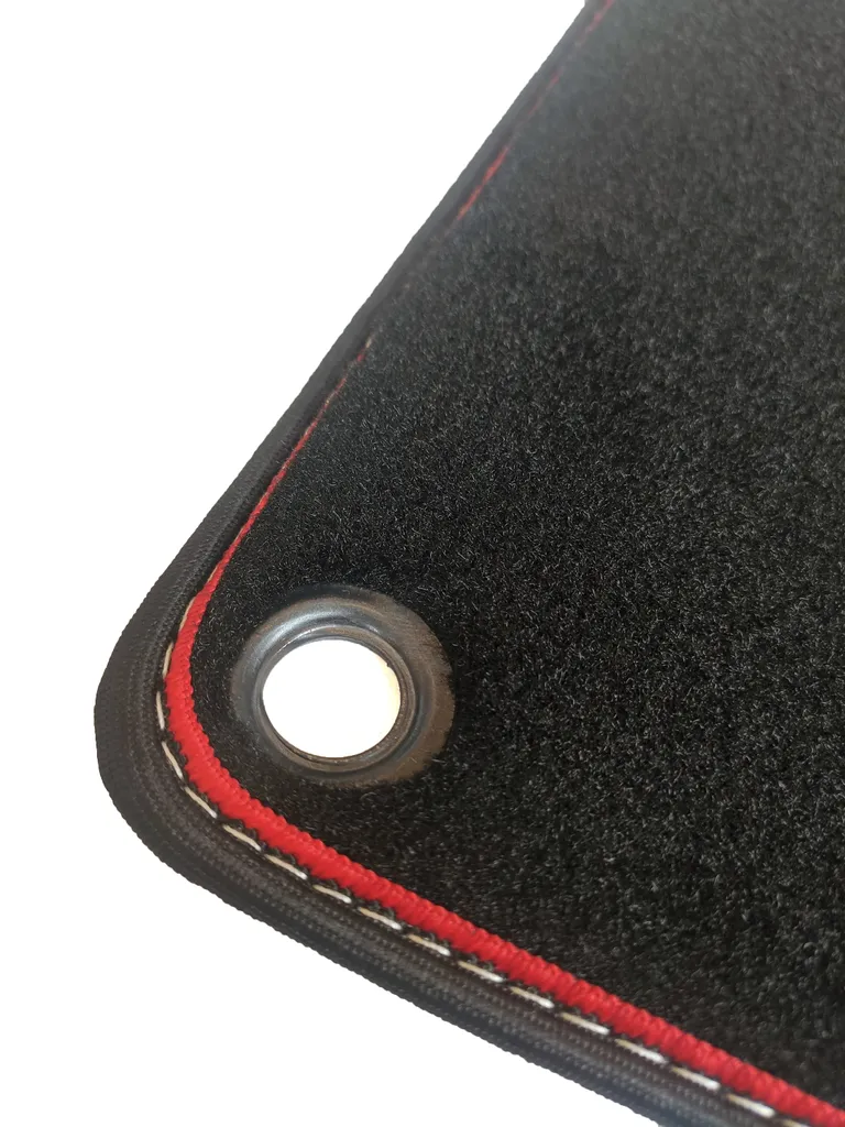 Tappetini Rosso Velluto Jaguar XJ X350 2002-2009 - Set 4 Pezzi Lusso - 4