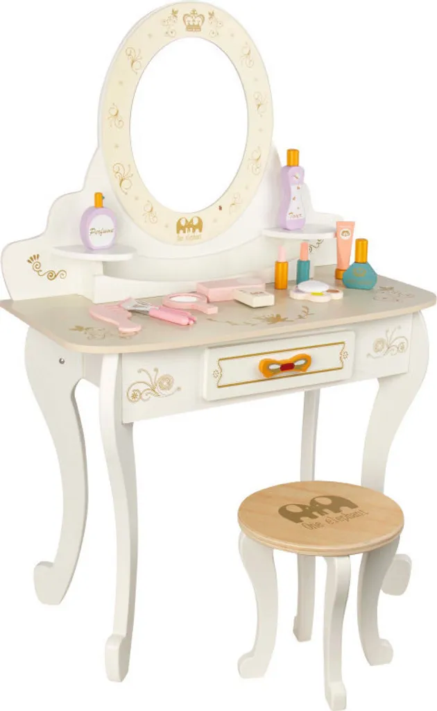 Bureau de Maquillage pour Chambre Enfant MIA en Bois Blanc 4iQ MIA