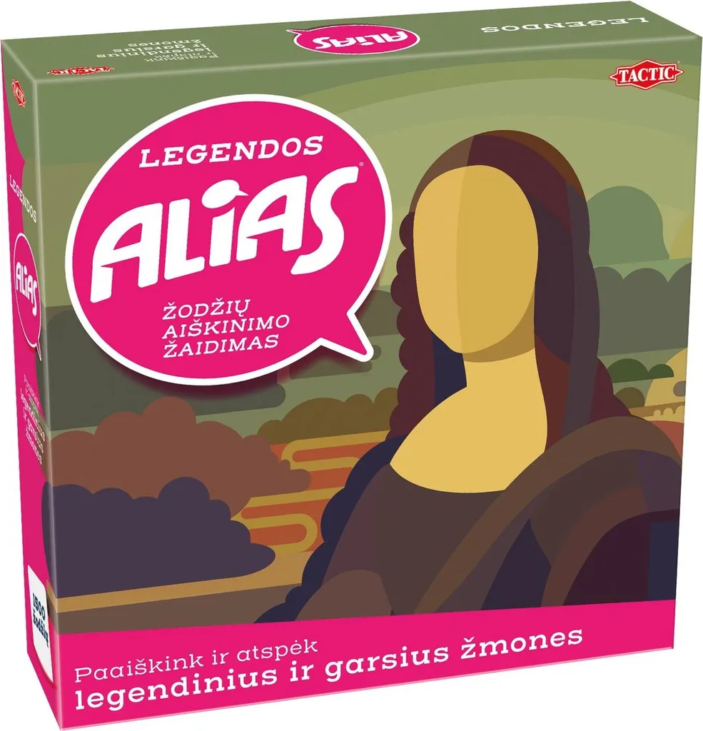 Jeu de société Tactic Alias Legends version lituanienne pour adultes
