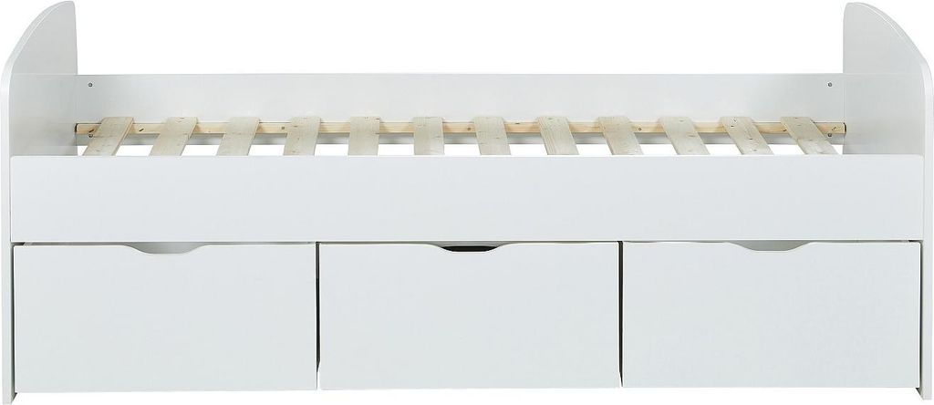 LOUANE Bett mit 2 Schubladen und 1 mit Kommode - 90x190 c m Produktbild 
