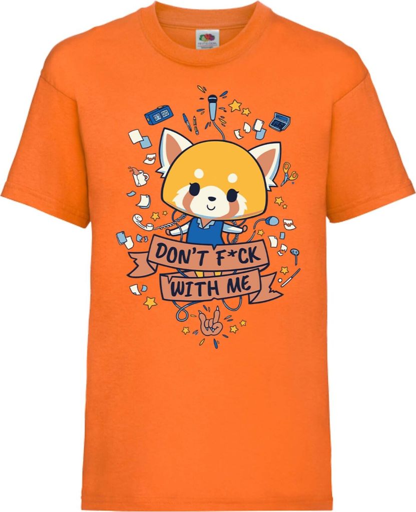 Kinder T-Shirt Aggretsuko 01 Aggretsuko, 12-13 Jahr - 152 / Orange