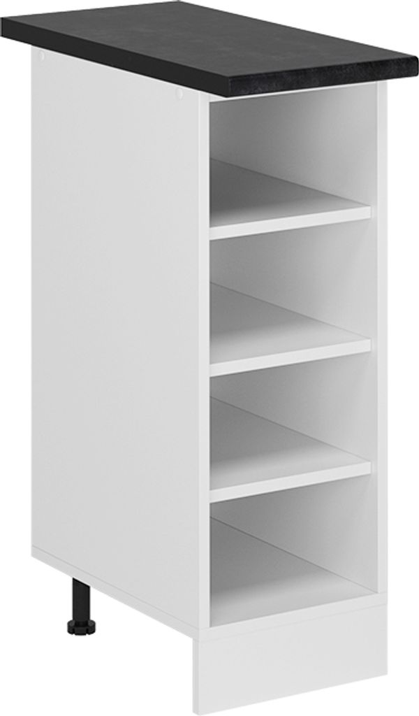 Küchenregal Vicco R-Line Weiß 30 cm , AP Anthrazit, Model 55384