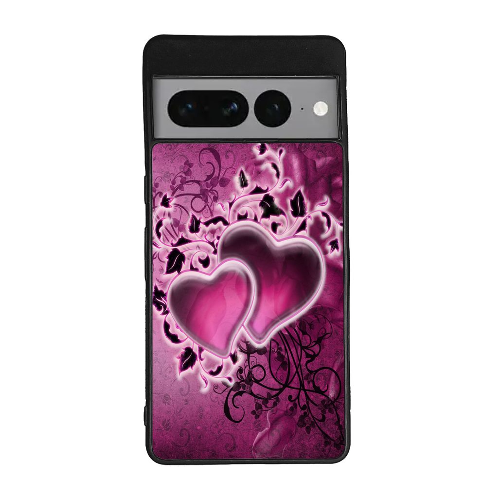 RankOne Handyhülle Für Google Pixel 7A (6,1 Zoll) – Transparent Mit Blumen-Muster, TPU Silikon