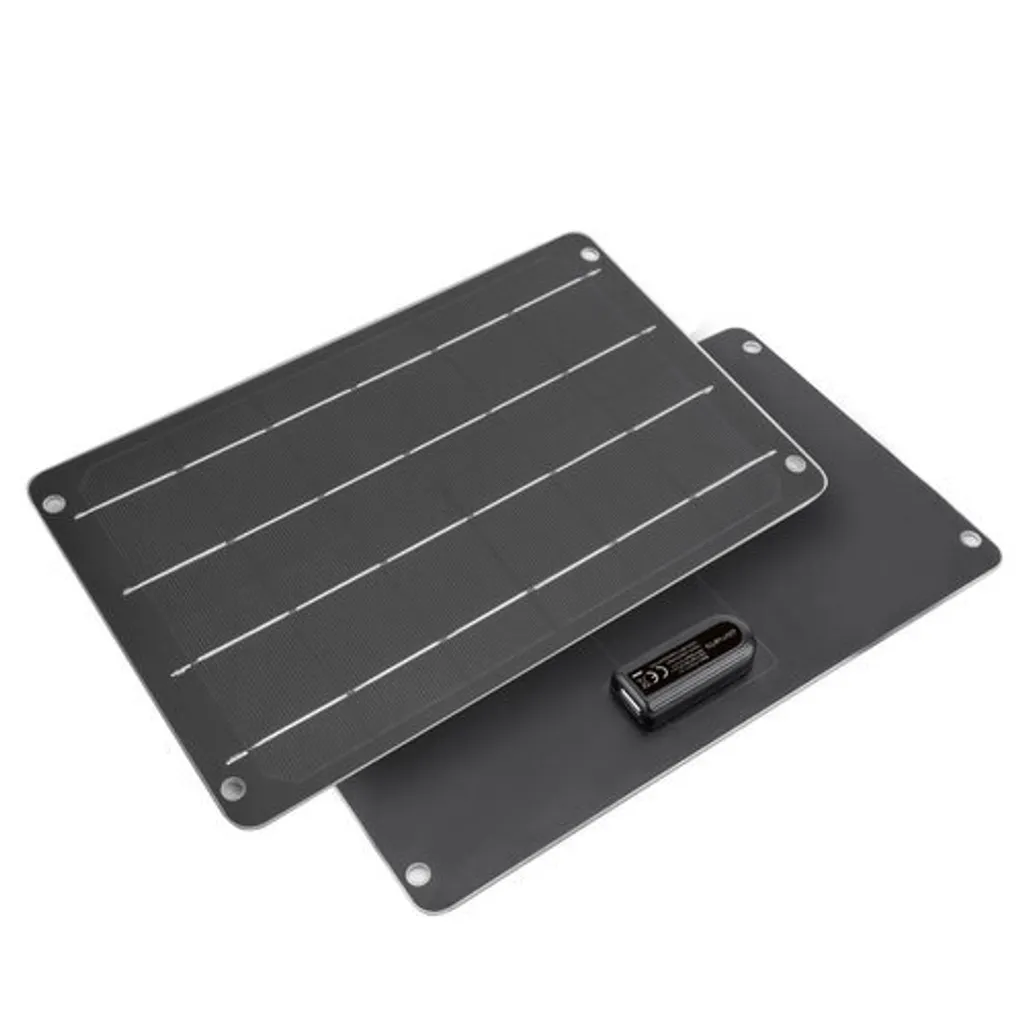 Chargeur Solaire Portable VoltSolar 5W 4smarts Noir avec Sortie USB