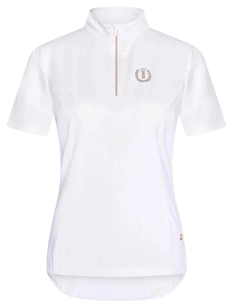 T-shirt confort équitation femme IRHSpeedy blanc L contre la chaleur