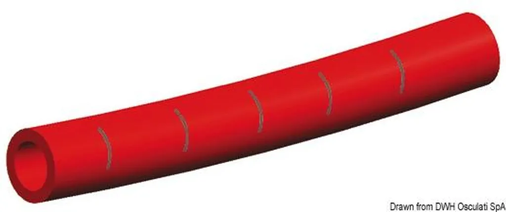 Tuyau Whale 15 mm Rouge Semi-Rigide de 50m Haute Résistance Pression