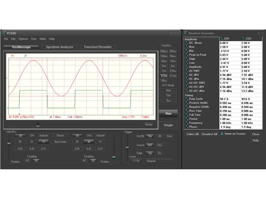Diagnostiquez vos Circuits avec l'Oscilloscope USB 2 Canaux pour PC E - 2