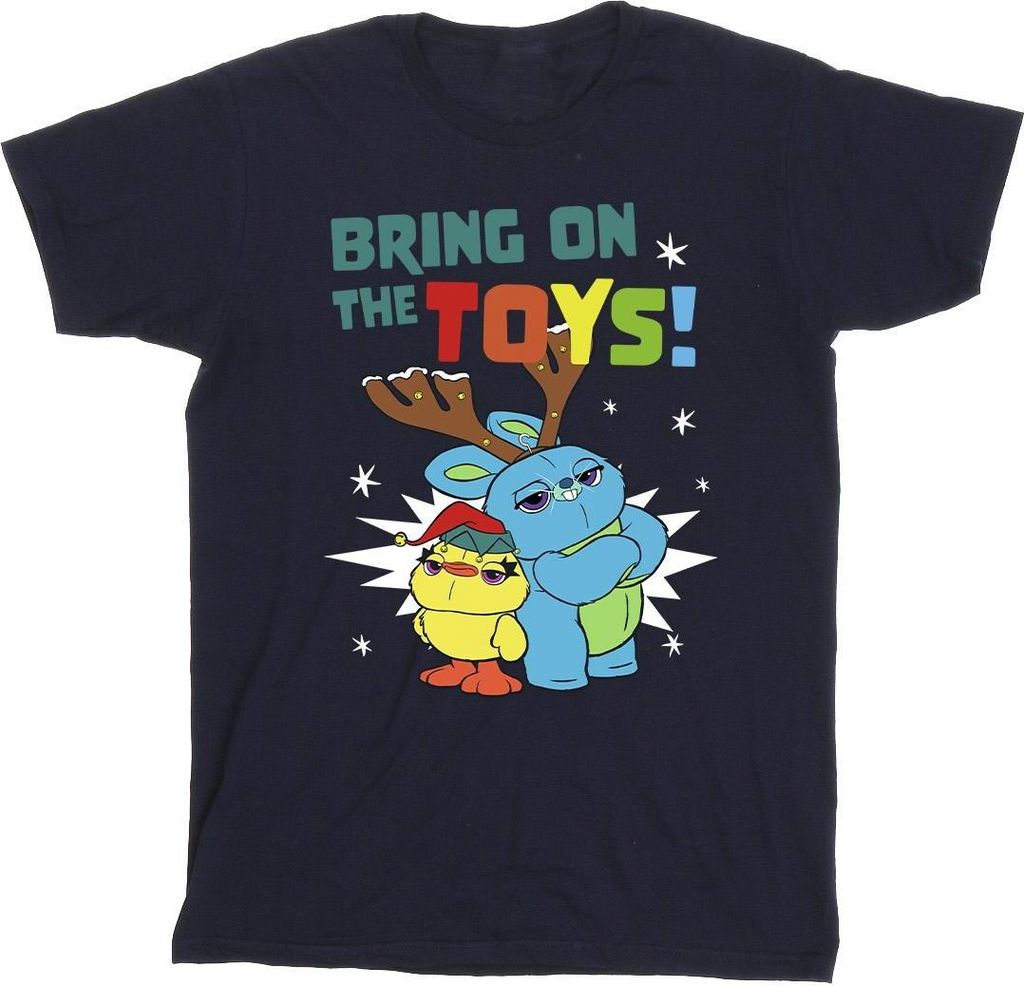 Toy Story - "Bring On The Toys" T-Shirt für Herren BI55211 (4XL) (Dunkles Marineblau)