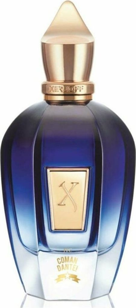 A bottle of Xerjoff Join the Club Comandante Eau de Parfum.
